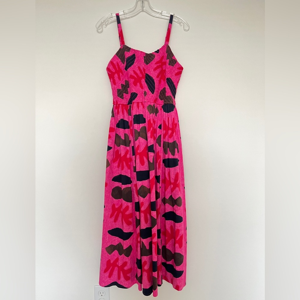 NIC+ZOE Pink and Black Midi Dress